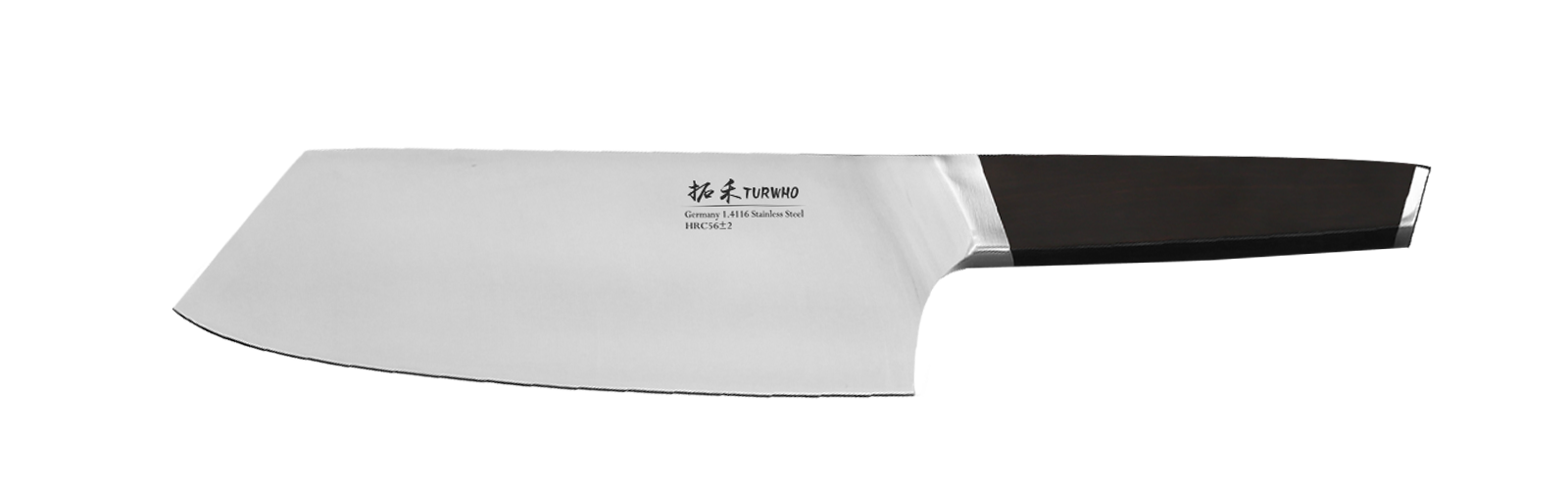 Full tang with curved bolster provides solid grip and balance; comfortable and traditional 3-rivet resin handle Cleaver Knife - Vegetable Meat Heavy Duty Cleaver Knife, 7 inch High Carbon Stainless Steel Kitchen Knife with G10 Full Tang Handle