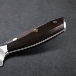 Fine Edge Forged Paring Knife is great for smaller cutting, trimming and paring jobs Fully forged with a three rivet, full tang construction Full tang and bolster contributes weight and balance to the knife