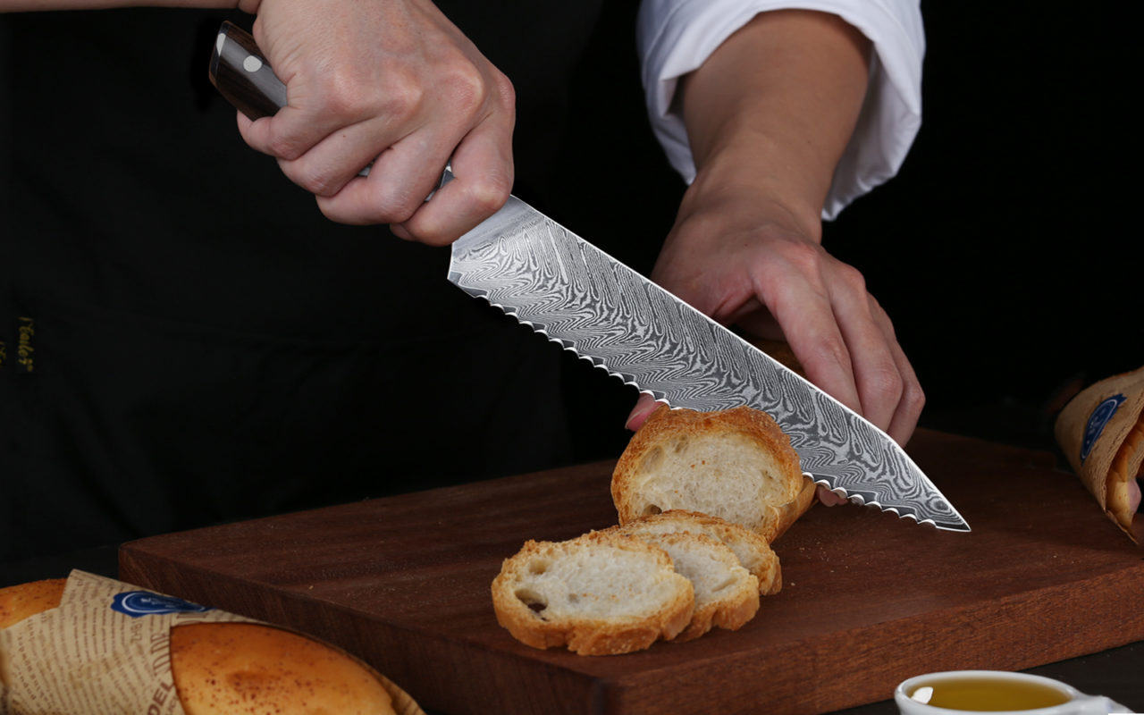 OEM Serrated Bread Knife UltraSharp Stainless Steel Bread Cutter