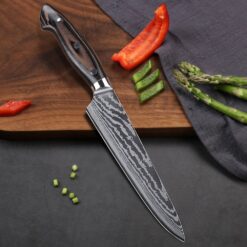 Slicing knife Go the distance. Knives that can take a beating and keep on performing. Boasting full tang for extra strength and durability, these knives give you the highest performance possible per dollar spent. Expertly hand-sharpened to a screamingly sharp edge at 14-15 degrees per side giving you a steeper blade edge that lasts longer over it’s competitors. Each stain and corrosion resistant blade is brought to a beautiful polish by hand before undergoing rigorous quality control tests.