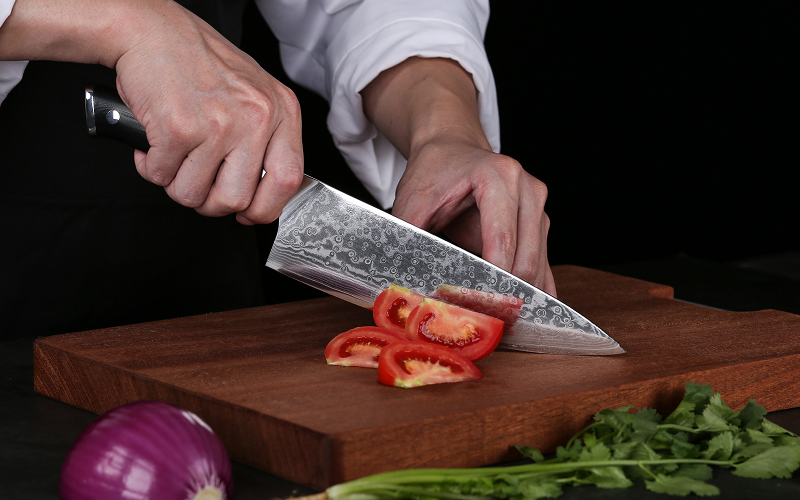 OEM Multi Purpose Chef Knife - Razor Sharp Out of The Box - 8 Inch Chefs Knife for Carving, Slicing & Chopping - Great Ergonomic Handle - Professional Cooking Kitchen Knife