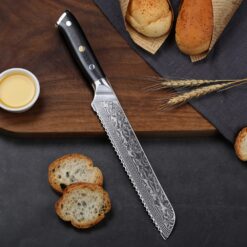 This knife has been awesome and perfect for our restaurant kitchen. It is a product of good quality and durable. Cuts bread well and easy to use.