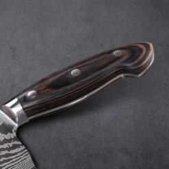 Precision laser engraving on the blade of this stainless steel chef's knife is permanent and deep black for a high contrast display. Use daily, sharpen, and the personalization on your custom engraved chef's knife will still be there!