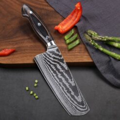 You care about the quality and craftsmanship of your knives, but also want the best value for your hard earned dollars. Titan Forge is a new brand of knives with a promise to deliver exactly on these needs and more. Expertly crafted and thoughtfully engineered for the chef, butcher and other culinary professionals, Titan Forge make the culinary tools you need to go the distance in your demanding job– knives that can take a beating and keep on performing. Knives that give you the highest performance possible per dollar spent. No fancy ornamentation, damascus patterns, or exotic woods. Just the pure, premium quality material essentials distilled into high-performing, no-frills bladed tools sure to get the job done right. Ultra sharp, supremely durable, low maintenance and perfectly ergonomic for those long shifts, Titan Forge products support you all the way, and come with a quality promise against defects. It’s our mission to empower you, the culinary professional, to squeeze every ounce of creativity, passion and skill from your blade so you can work harder, longer, and produce better results in your professional role–To be a Titan of your craft.