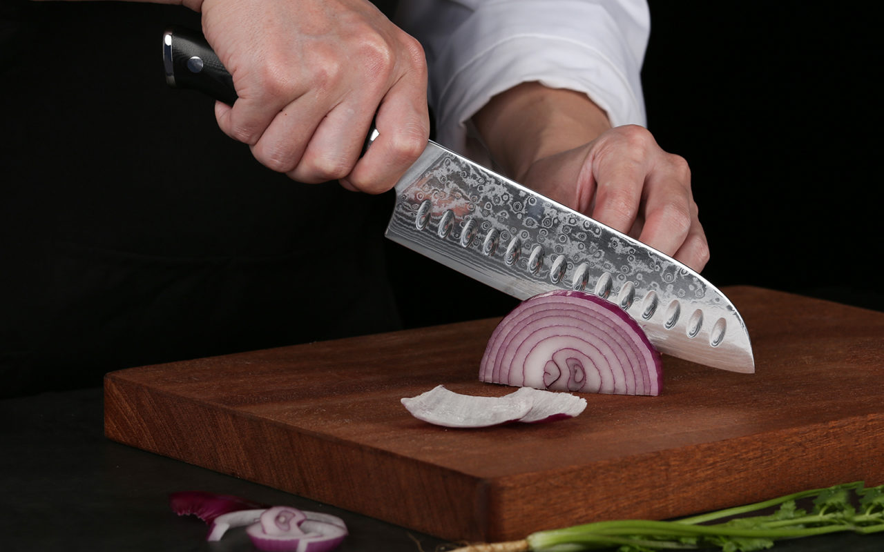 OEM 7” HollowGround Santoku AllPurpose Kitchen Knife VG10 Blade