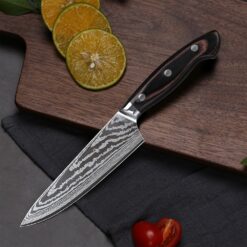 5 Inches Utility Knife Trimming, slicing, peeling, cutting, dicing and other precision cuts are easily completed by the Shun Sora Utility Knife; its 6-inch blade offers agility and control