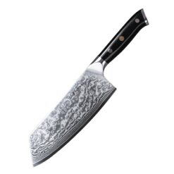 Custom Damascus Cleaver Knife