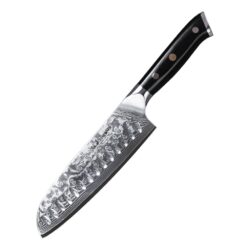 Custom Damascus Santoku Knife