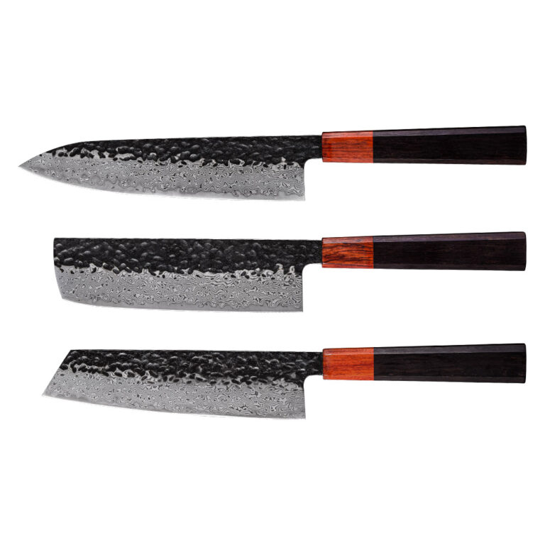 Private Label Handmade VG10 Damascus Steel Japanese Chef Knife Set