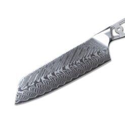 Japanese Damascus Santoku Knife Blank VG-10 Steel