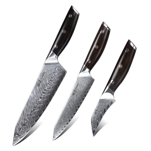 Best Damascus Knife Set japanese damascus knife set