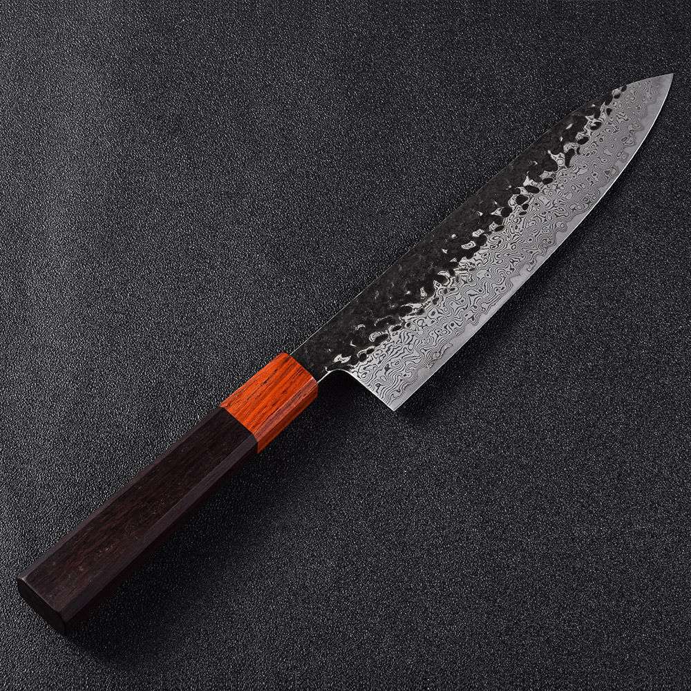 8 Inch Japanese VG-10 Damascus Serrated Knife