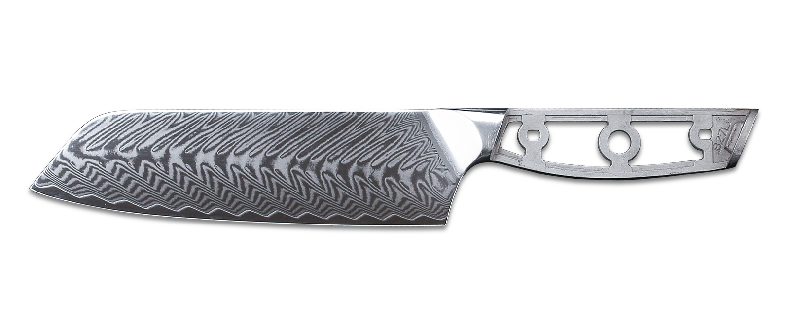 Japanese Damascus Steel Blank Santoku Chef Knife