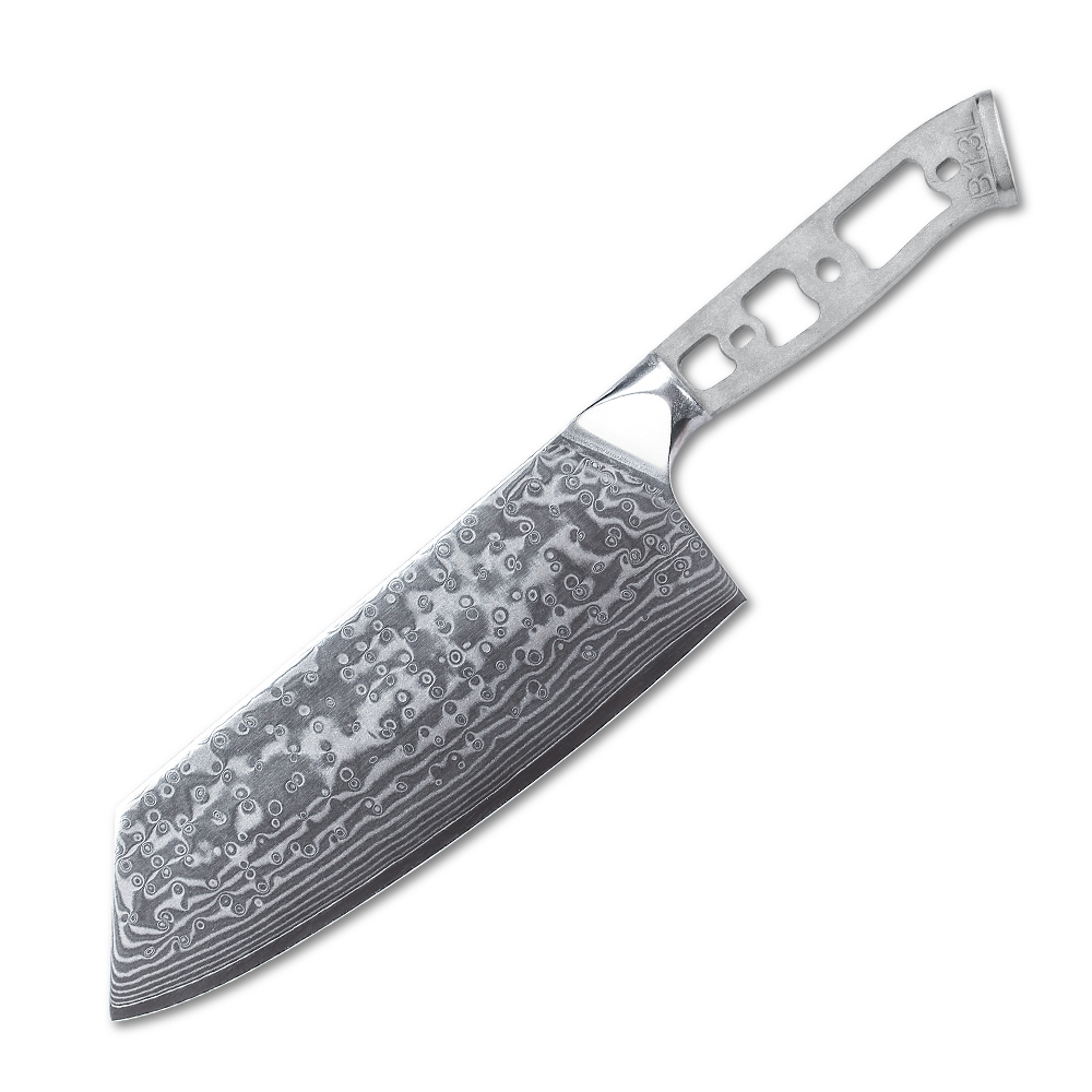 VG-10 Damascus 7.5-in Chef Knife Blank [No Logo]