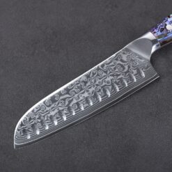 High Carbon Damascus Steel Santoku Knife