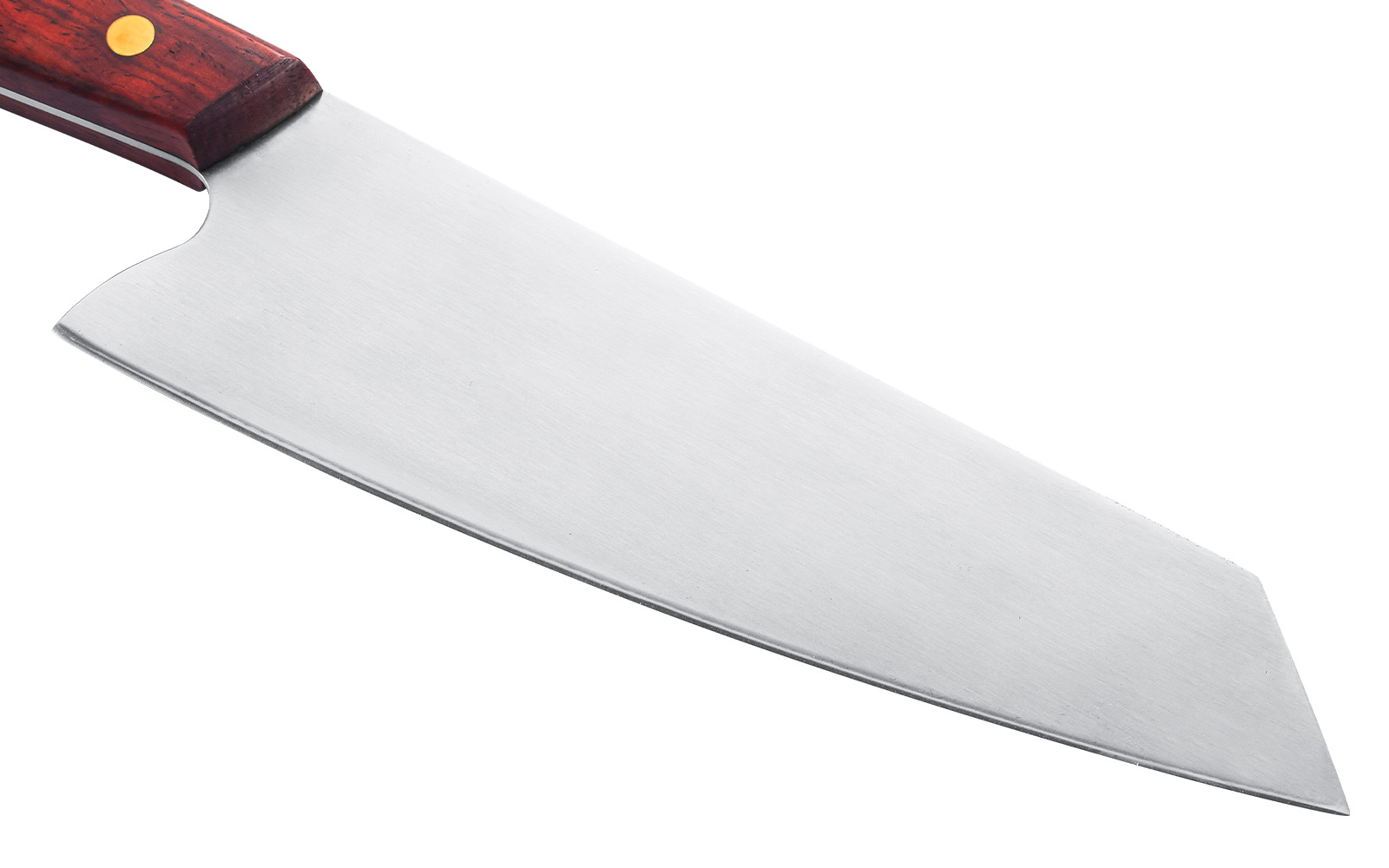 The blade is capable of precise and very thin slicing that I normally would turn to a carbon steel blade to achieve.