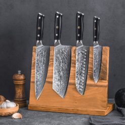 Home Kitchen Magnetic Knife Block Holder Rack Magnetic Stands with Strong Enhanced Magnets Multifunctional Storage Knife Holder