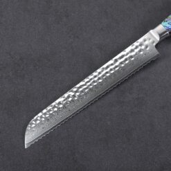 The Best Serrated Bread Knife Bread Knife Combining Western design with Japanese steel technology the Orient Damascus Series Bread knife offers a powerful serrated blade for cutting through the toughest bread crusts on even modern artisan breads.