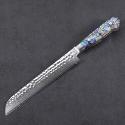 Top Rated Serrated Bread Knife the blade's serrations are sharp and purposefully shaped to slice baked goods with ease and comfort, the offset design further providing its user with ergonomics for efficient slicing.