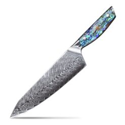 Wholesale Distributor Of Chef Knife Handmade Damascus steel razors are sharp and durable and made from a combination of 1095 high carbon steel which shows as the black design and 4340 nickel steel which is the silver. Damascus steel knives are high quality, high carbon steel that have long-lasting razor sharp edge and are easy to sharpen.