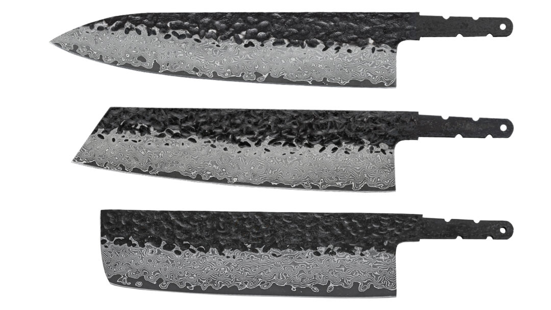 Knife Making Kit Handmade Damascus Chef's Knife Blade Blanks for Sale!