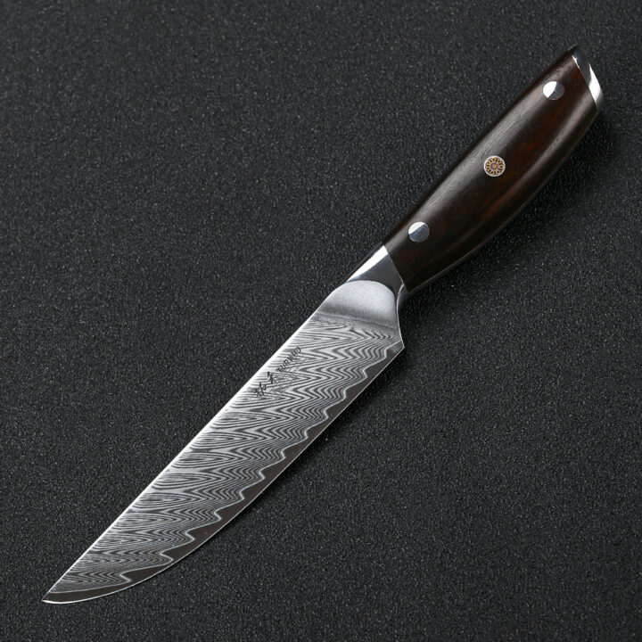 Damascus Steak Knife - Best 10Cr15 Steel Forged Steak Knives