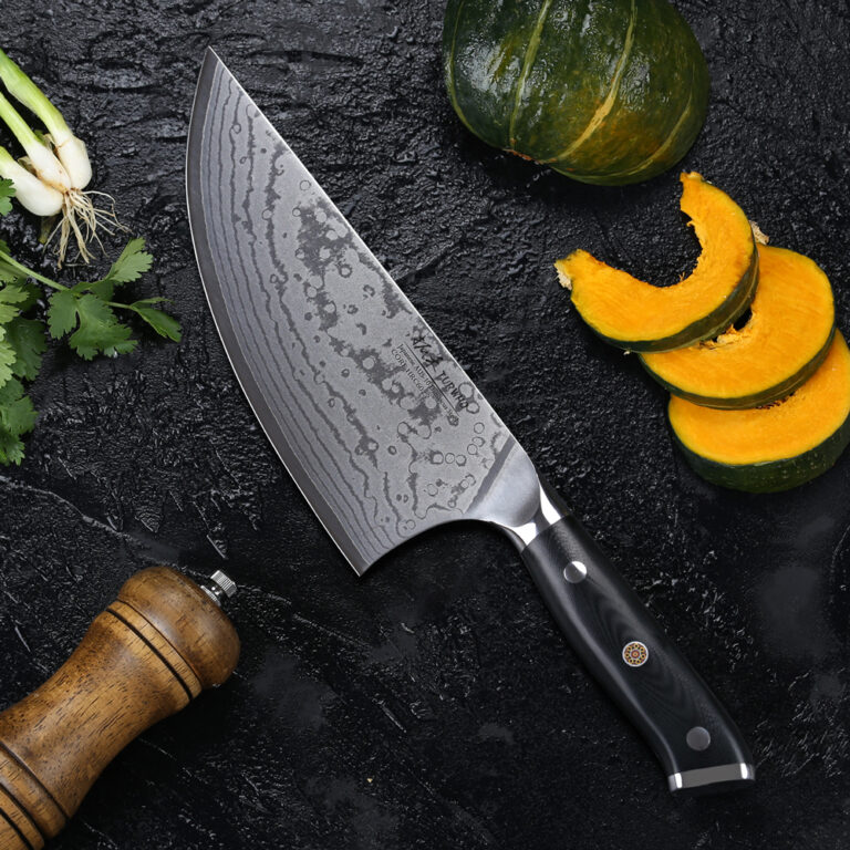 Best Damascus Butcher Knife Custom Kitchen Knife at Low Cost!