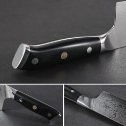 Best Damascus Steel Chinese Cleaver Knife Supply for Restaurant