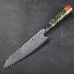 Best Japanese Damascus Steel Chef Knife With Stabilized Wood Handle