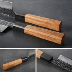 Japanese Chef Knife with Olivewood Handle