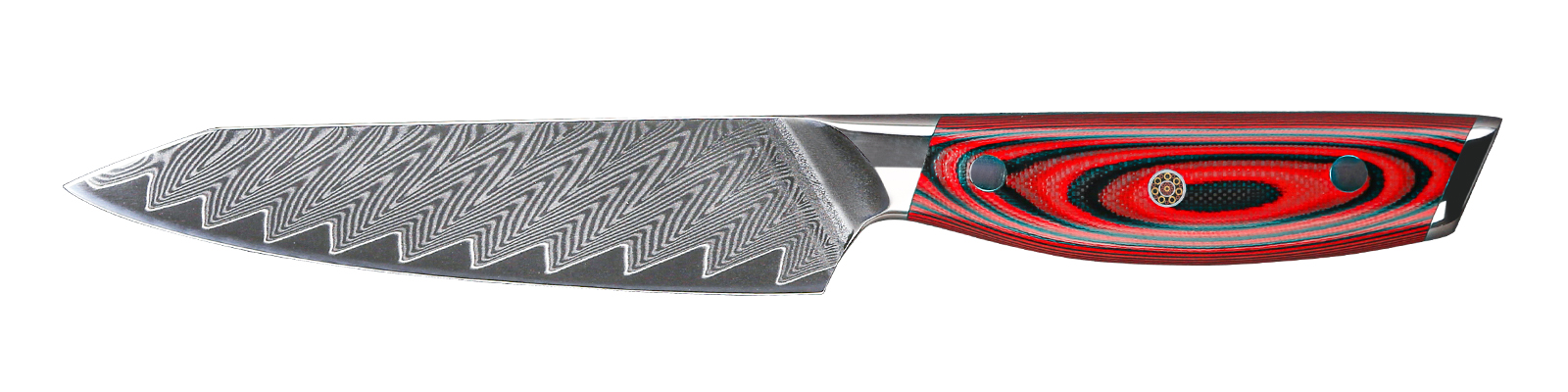 Petty Knife with Red Handle