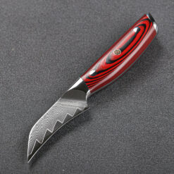 Designed for intricate cutting, this knife is great for fluting mushrooms or creating vegetable garnishes, like radish roses.