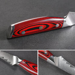 Red G10 Knife Handle