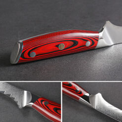 Red G10 Knife Handle