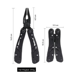 Compact and durable multi-tool plier kit with accessories, designed for versatility and convenience