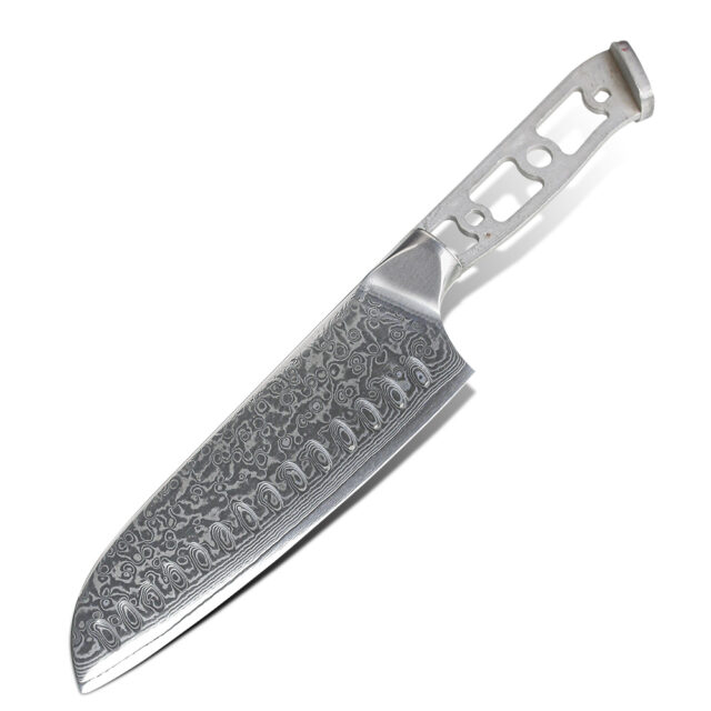 Best Damascus Santoku Knife Blank Japanese VG10 Steel Core