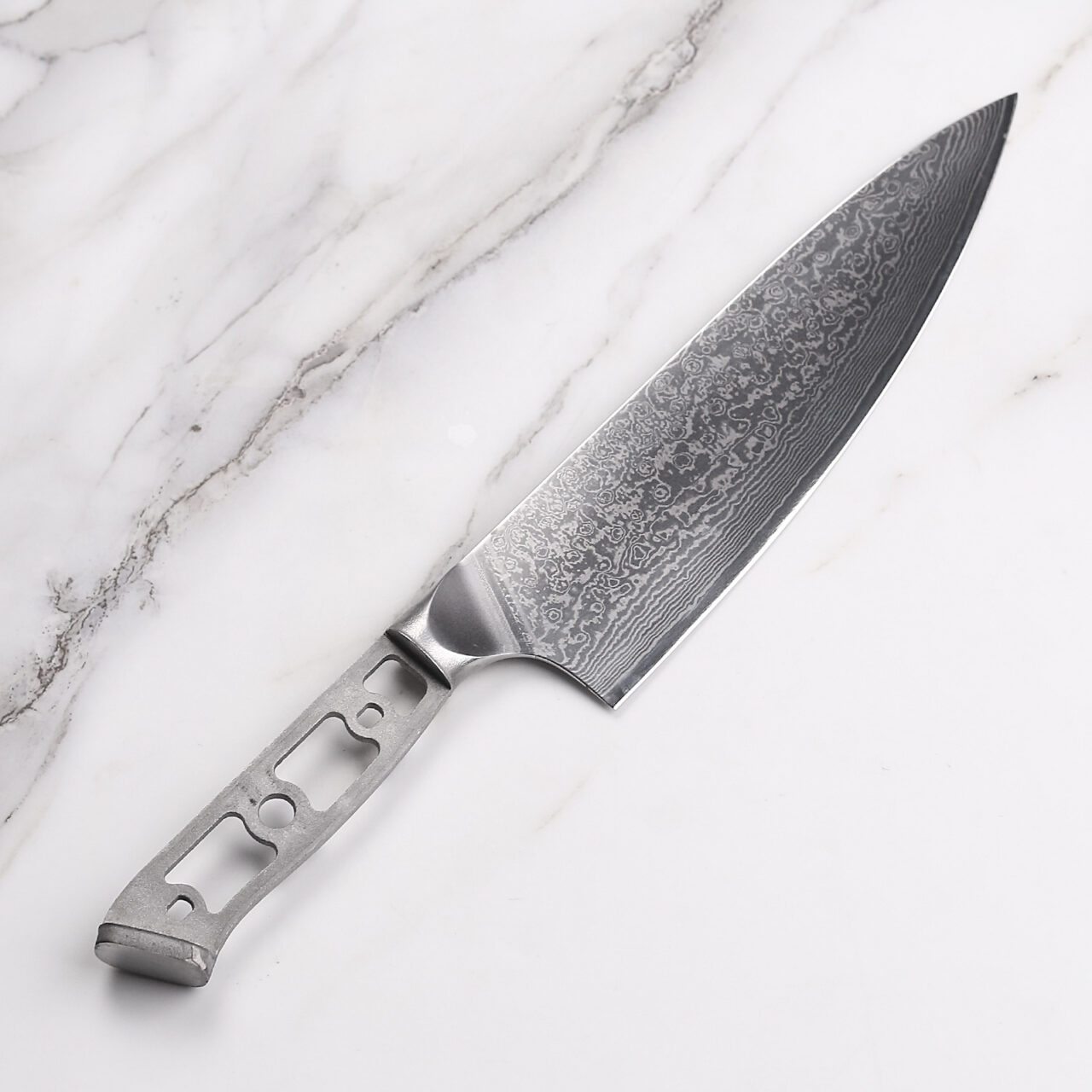 New Genuine Damascus Steel Kitchen Knife Blade Blank Set in USA