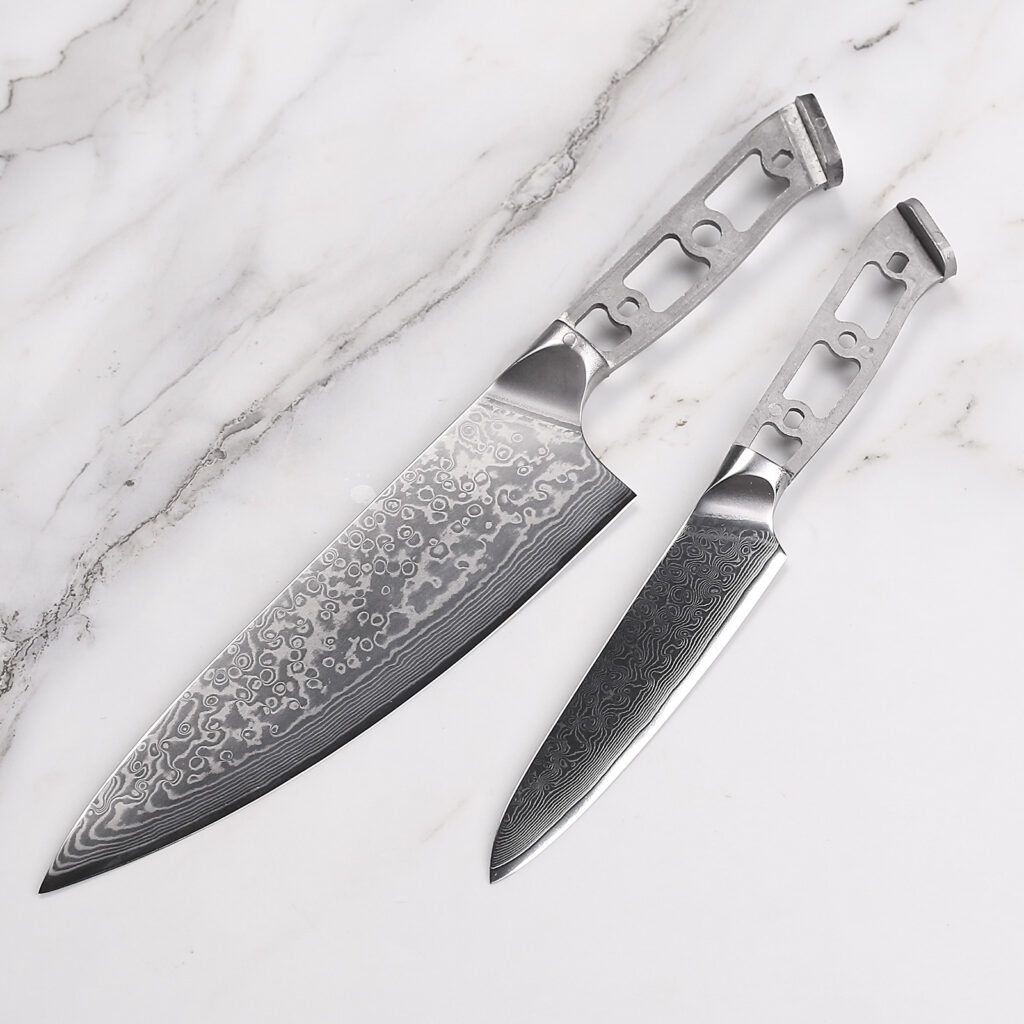 Best Multilayer Damascus Steel Kitchen Knife Blade Blanks for Sale