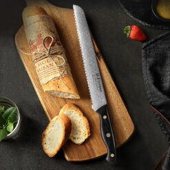 Personalised Damascus Bread Knife