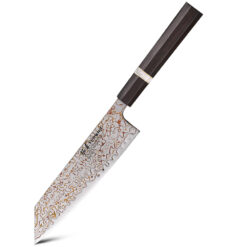 Bunka Knife Copper Damascus Steel San Mai Kitchen Knives