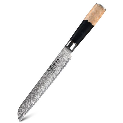 Best Serrated Bread Knife Damascus VG10 Steel