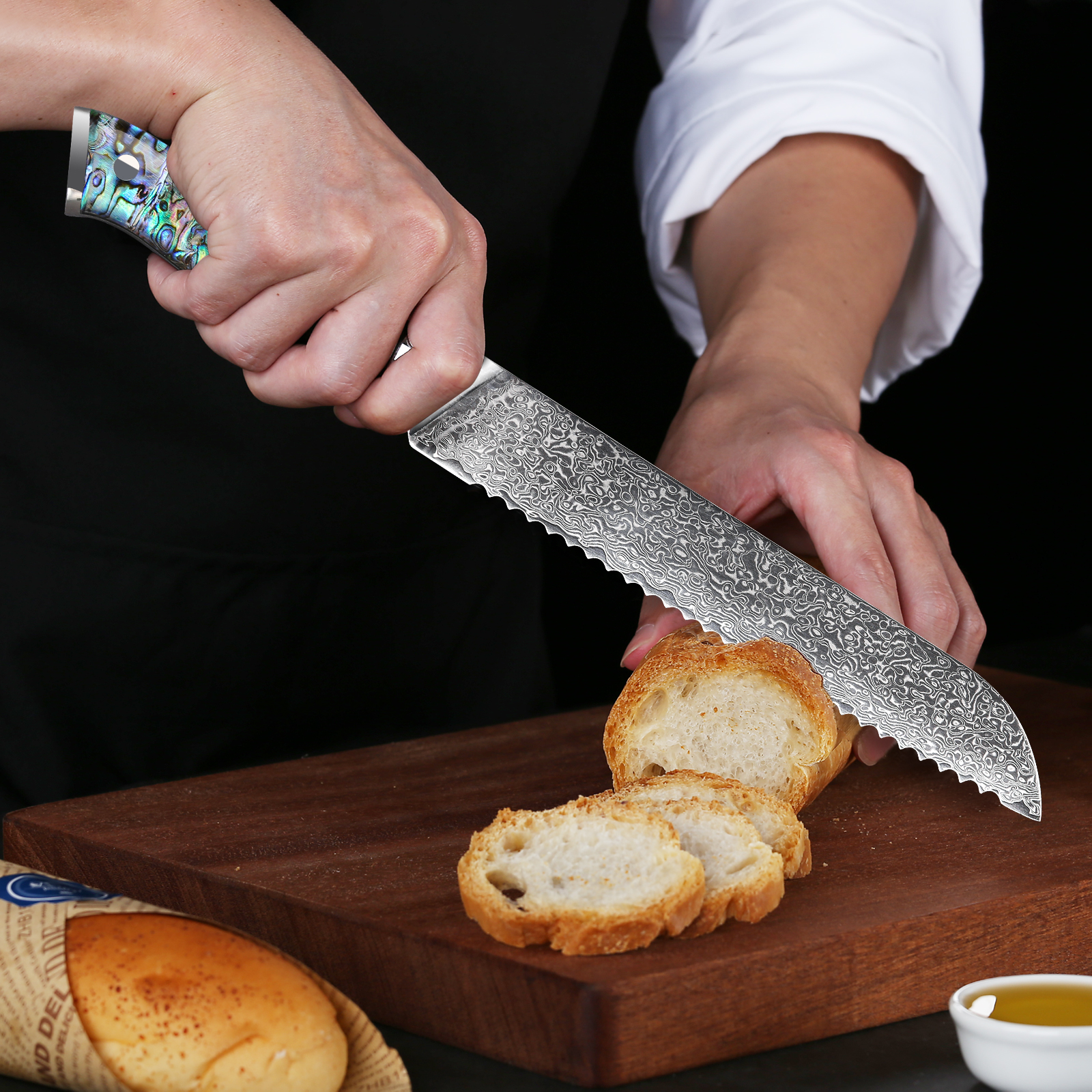 Custom LOGO Bread Knife for Sale
