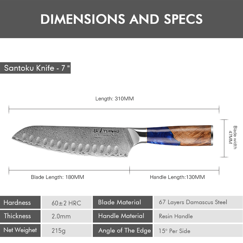Damascus Steel Santoku Knife Bulk Buy