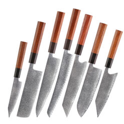 Custom Engraved Japanese Knife Set
