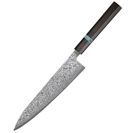 Engraved Japanese Gyuto Knife
