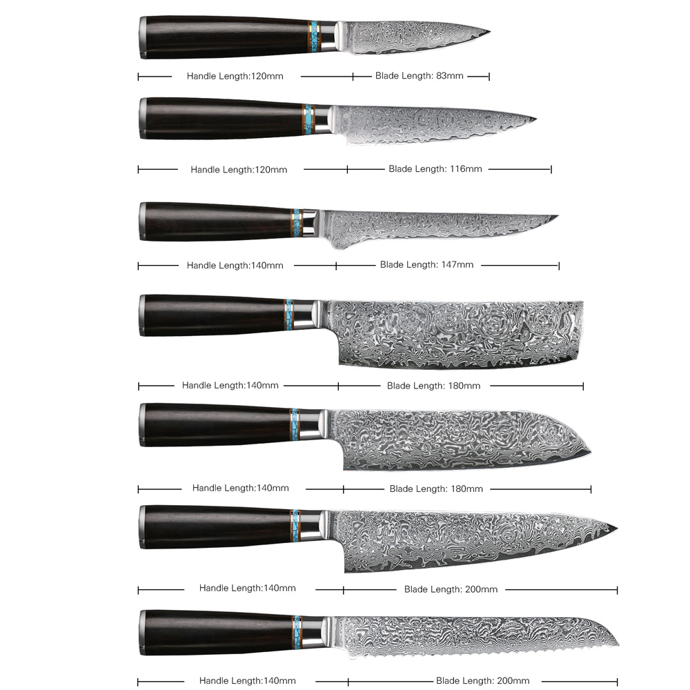 Damascus Knife Set Gift for Business