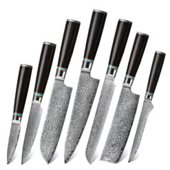 Damascus Knife Set for Business Gift