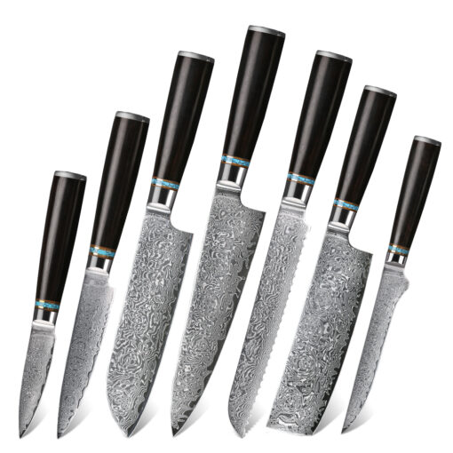 Damascus Knife Set for Business Gift