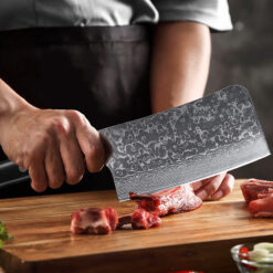 Damascus Meat Cleaver