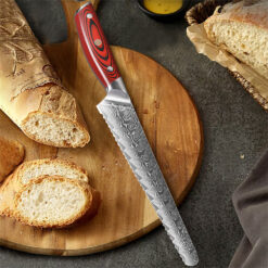 Japanese Damascus Bread Knife